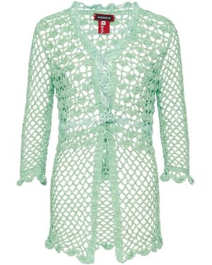 Andreeva California Mint Handmade Crochet Shirt - Green