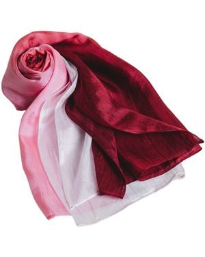 SILK & BEARS Ombre Scarf - Red