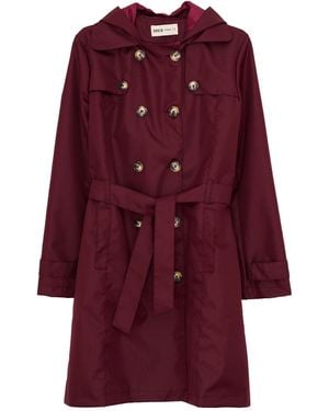 SECO RAINWEAR Manhattan Trench Coat - Red