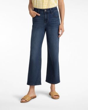 Draper James 5-pocket Wide Leg Crop In Denim - Blue