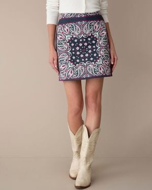 Draper James Mini Skirt In Bandana - Multicolor