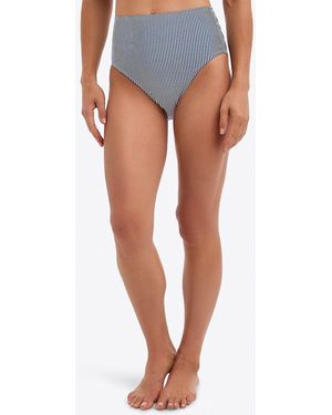 Draper James Seersucker High Waist Bottom - Blue