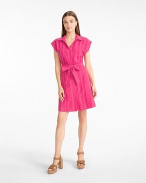 Draper James Trisha Mini Shirtdress - Pink