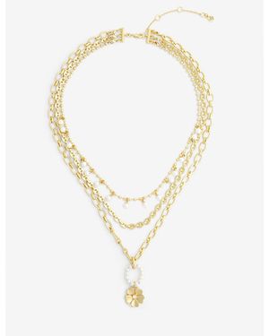 Draper James Tres Chic Layering Necklace - Green