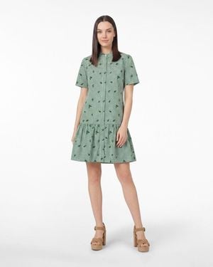 Draper James Molly Mini Dress In Green Gingham
