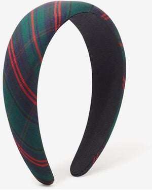 Draper James Plaid Headband - Blue