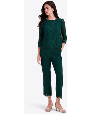 Draper James Claire Top In Lace - Green