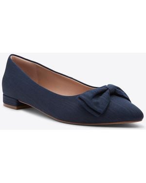 Draper James Annabelle Bow Flat - Blue