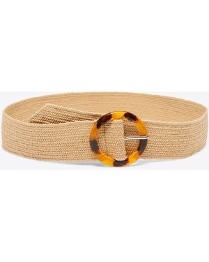 Draper James Raffia Belt - Blue