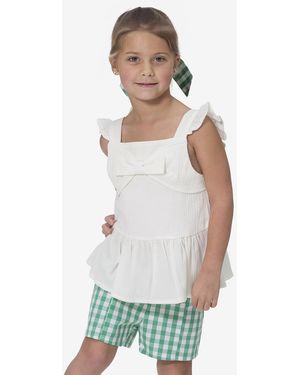 Draper James Gingham Short Set - White