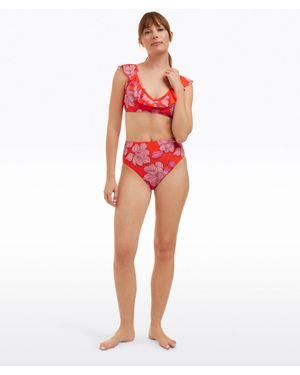 Draper James Red Magnolia Ruffle Bralette