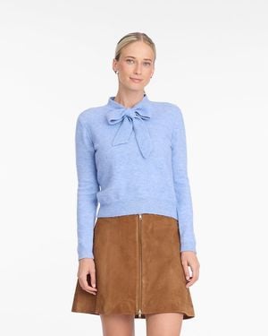 Draper James Bow Sweater In Light Blue