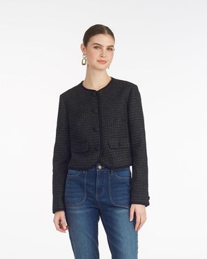 Draper James Cropped Jacket - Blue