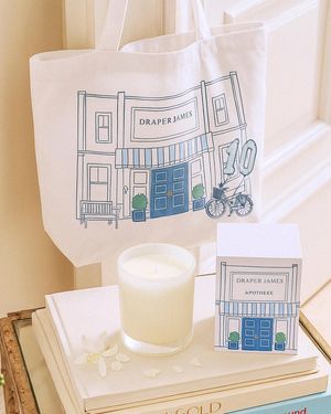 Draper James Anniversary Storefront Tote - Blue