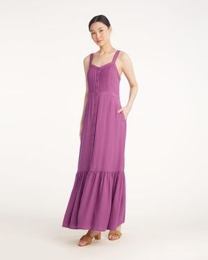 Draper James Brynn Sleeveless Midi Dress In Amethyst - Pink