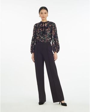 Draper James Long-sleeve Top In Garden Rose - Blue