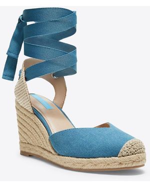 Draper James Espadrille Wedge - Blue