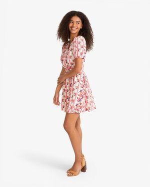 Draper James Kim Mini Floral Dress - Red