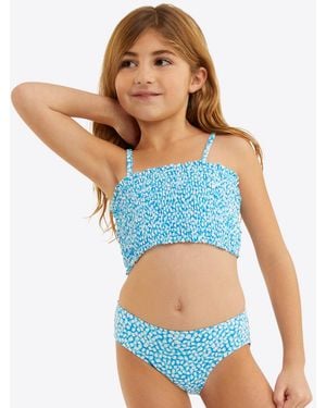Draper James Girls Smocked Bikini - Blue