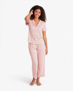 Draper James Short Sleeve Linda In Wild Rose - Pink