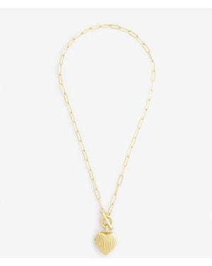 Draper James Heart Locket Necklace - Brown