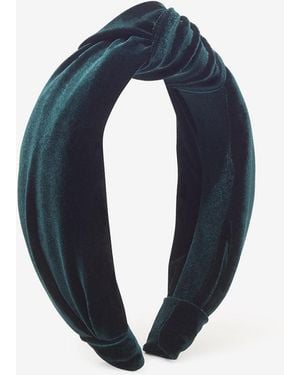 Draper James Velvet Knot Headband - Blue