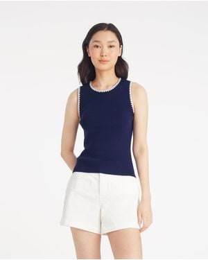 Draper James Sweater Tank - Blue