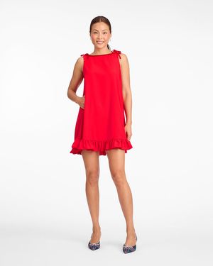 Draper James Alora Sleeveless Dress In Berry - Red