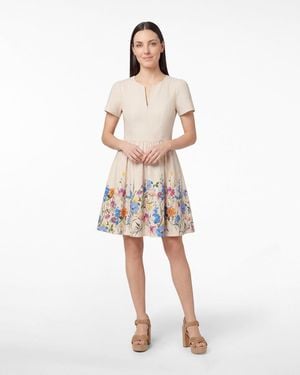 Draper James Fae Love Circle Dress In Summer Blooms - White