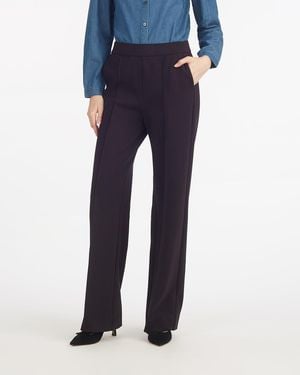 Draper James Flare Pants In Ponte - Blue