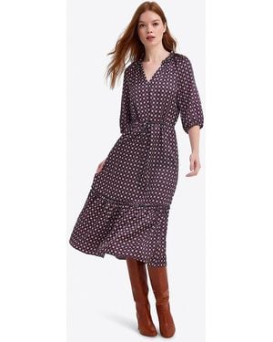 Draper James Martina Midi Dress - Purple