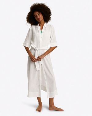 Draper James Crinkle Cotton Coverup - White