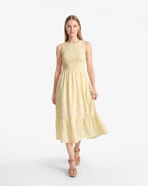 Draper James Wren Dress In Fil Coupe - Natural