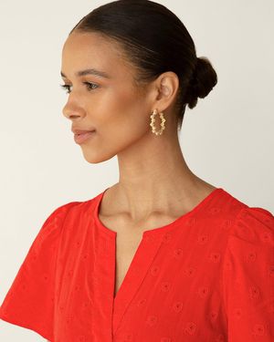 Draper James Hoop Earrings - Metallic