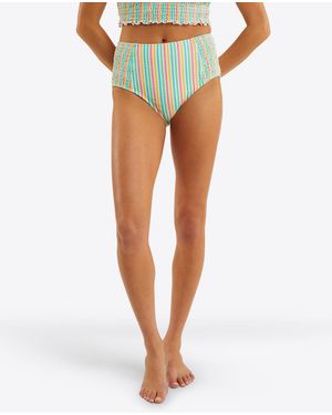 Draper James Smocked Bikini Bottom - Blue