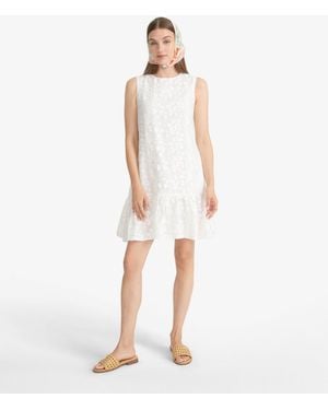 Draper James Tommie Mini Dress In Embroidery - White