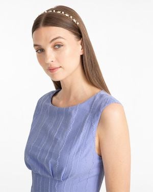 Draper James Crystal & Pearl Headband - Blue