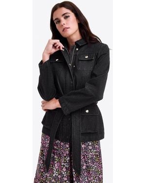 Draper James Denim Field Jacket - Black