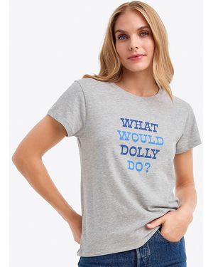 Draper James What Would Dolly Do T-shirt - Gray