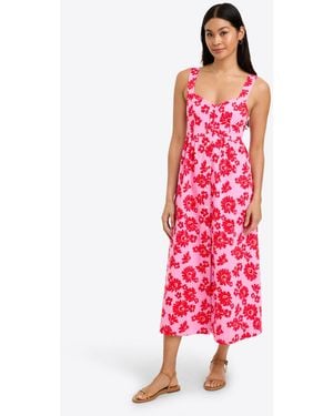 Draper James Cornelia Midi Dress - Red