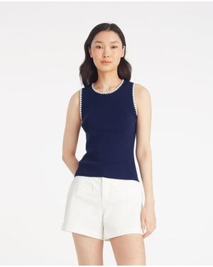 Draper James Sweater Tank - Blue