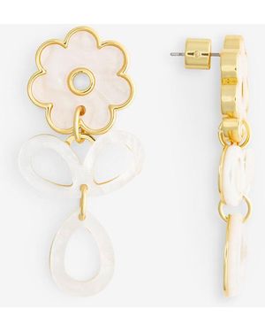 Draper James Acetate Petal Earrings - Metallic