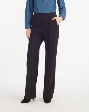 Draper James Flare Pants In Ponte - Blue