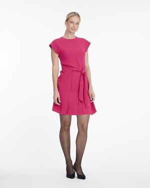 Draper James Scarlet Mini Wrap Dress In Cranberry - Pink
