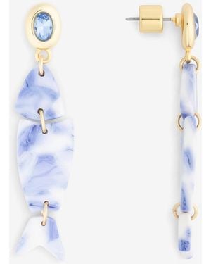 Draper James Acetate Fish Drops - Blue