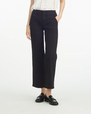 Draper James Patch Pocket Wide Leg Bottom - Blue