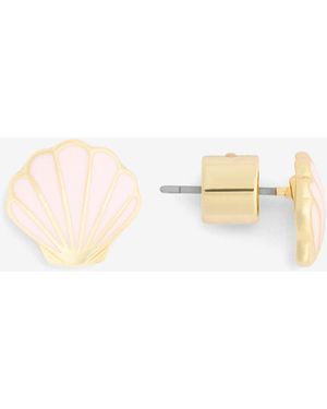 Draper James Enamel And Pearl Shell Studs - White