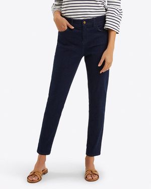 Draper James Mid-rise Slim Jeans In Dark Wash - Blue
