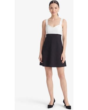 Draper James Henrietta Mini Dress In Black And White