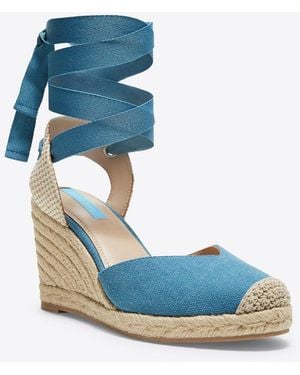 Draper James Espadrille Wedge - Blue